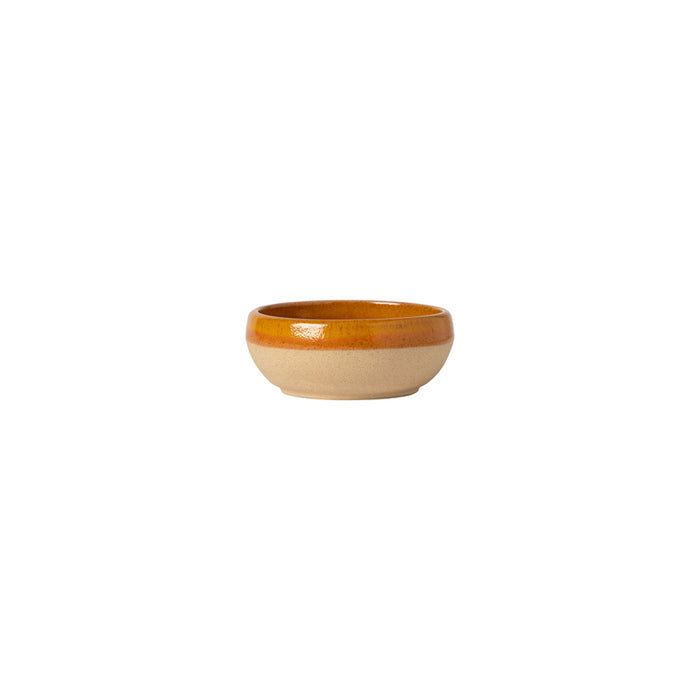 Costa Nova 4.4 Oz. Marrakesh Cumin Yellow Round Stoneware Dip Bowl - 6/Case - 2VGN101-CMN
