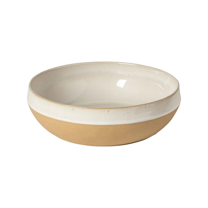 Costa Nova 10.25" Marrakesh Sable White Round Stoneware Serving Bowl - 2/Case - 2VGS261-SBL