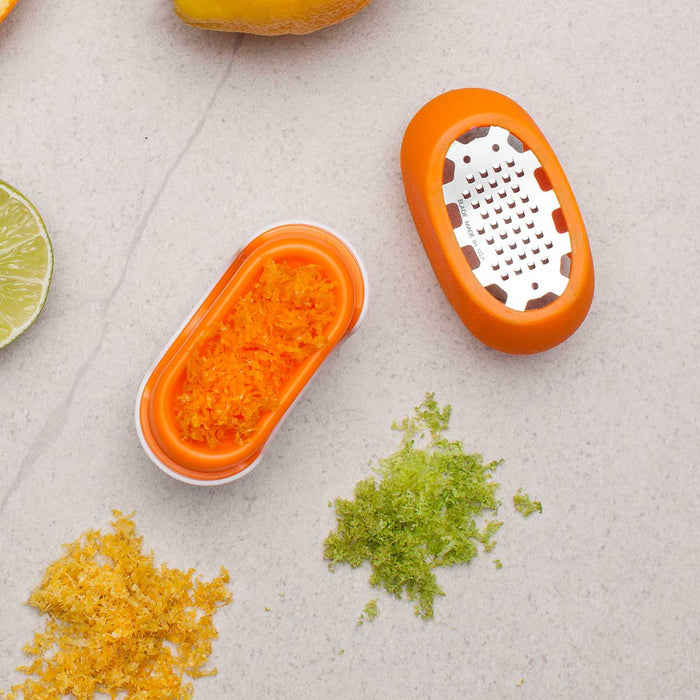 Microplane 34830 Flexi Zesti Mini Zester – Orange