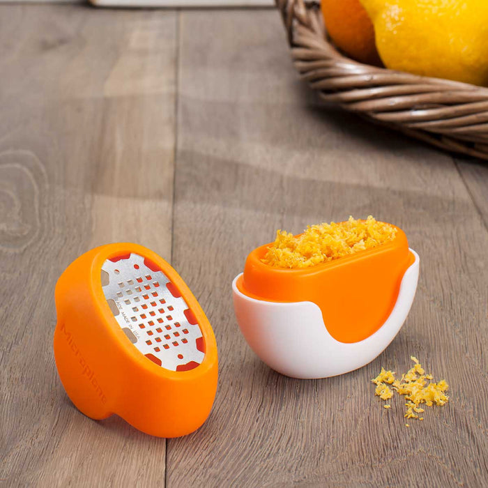 Microplane 34830 Flexi Zesti Mini Zester – Orange
