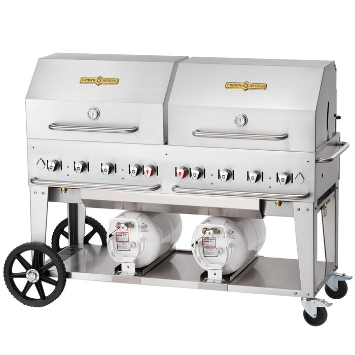 Crown Verity CV-CCB-60RDP 60" Club Series Grill with Dome Package - Liquid Propane