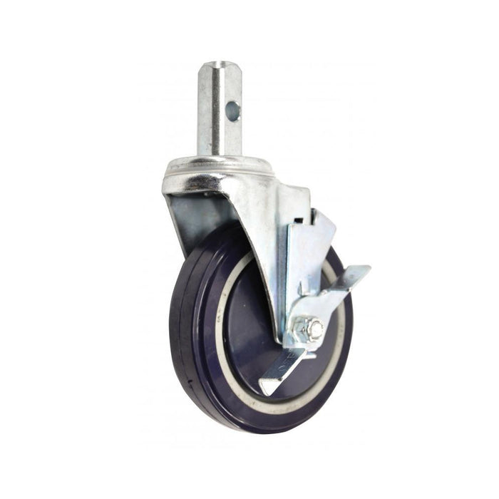 Nella 5" Industrial Caster with Brakes for Aluminum Pan and Lug Racks - Per Piece