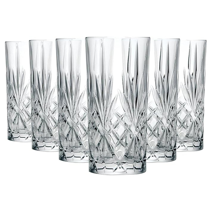 RCR Cristalleria Italiana 12 Oz. Melodia Long Tumbler Glass - 6/Case - RM25766