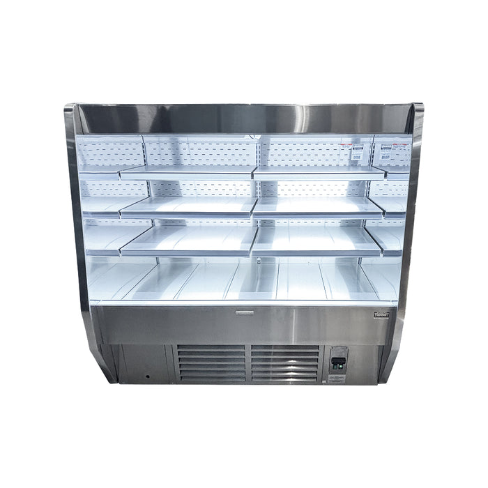 Igloo 63.5" Stainless Steel Low Profile Multi-Desk Open Merchandiser - 4OMSS5
