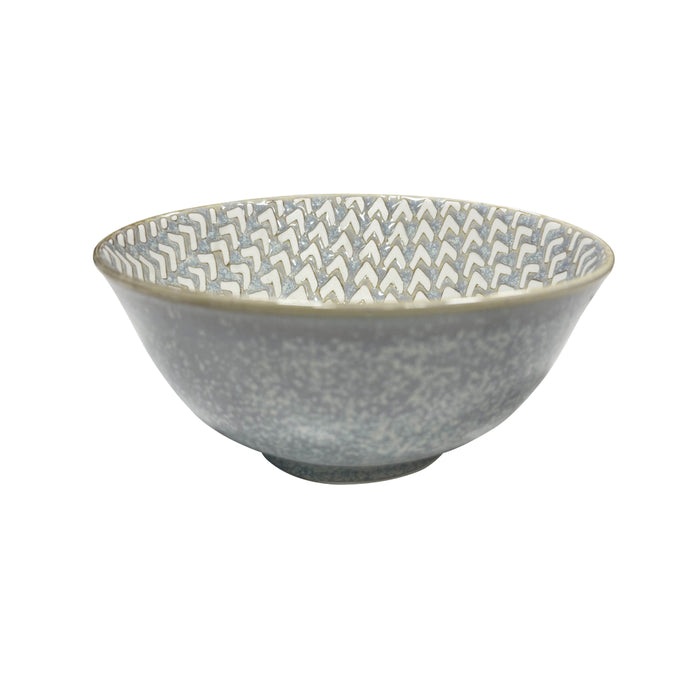 BIA 6" Chevron Stoneware Footed Serving Bowl - 410410CV