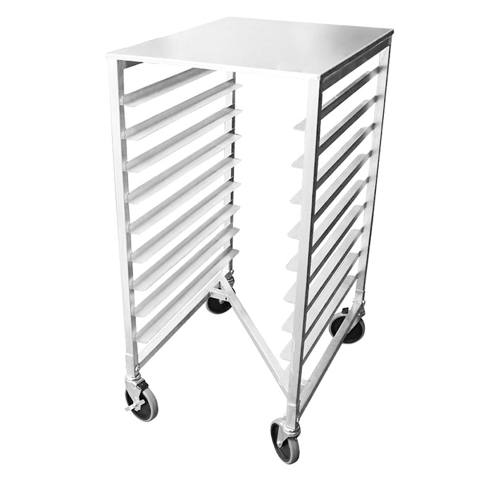 Nella 9-Tier All-Welded Aluminum Nesting Sheet Pan Rack / Bun Tray Rack with Flat Top - 44317