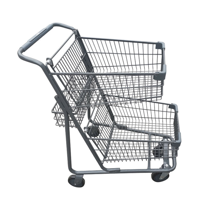 Nella Double Basket Shopping Cart - 44555