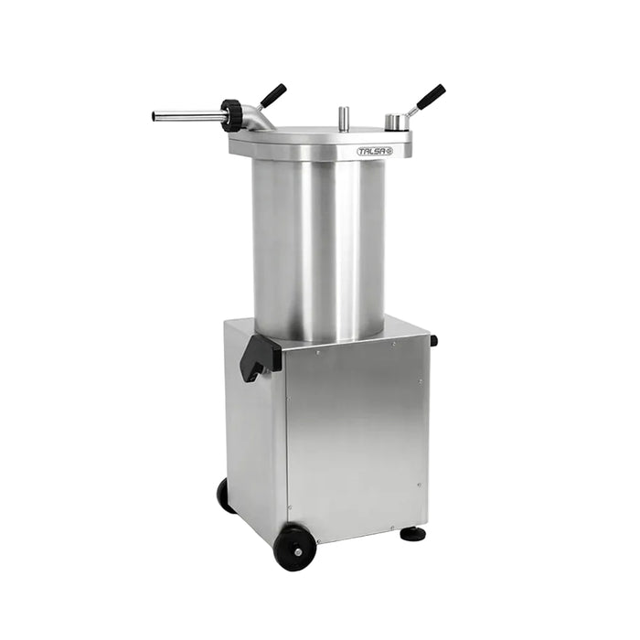 Trento 43 Kg. / 95 Lbs. Talsa Hydraulic Stainless Steel Sausage Stuffer - 208-220V/60Hz/3Ph - 46103