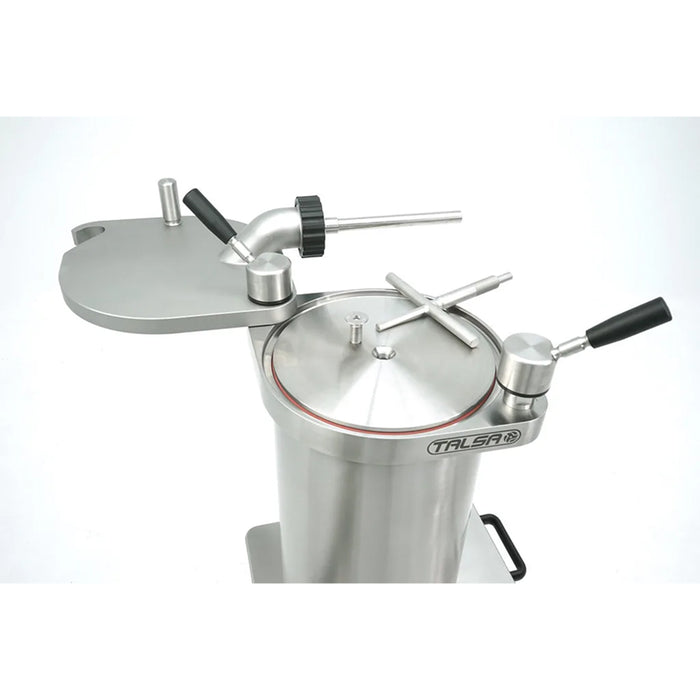 Trento 43 Kg. / 95 Lbs. Talsa Hydraulic Stainless Steel Sausage Stuffer - 208-220V/60Hz/3Ph - 46103