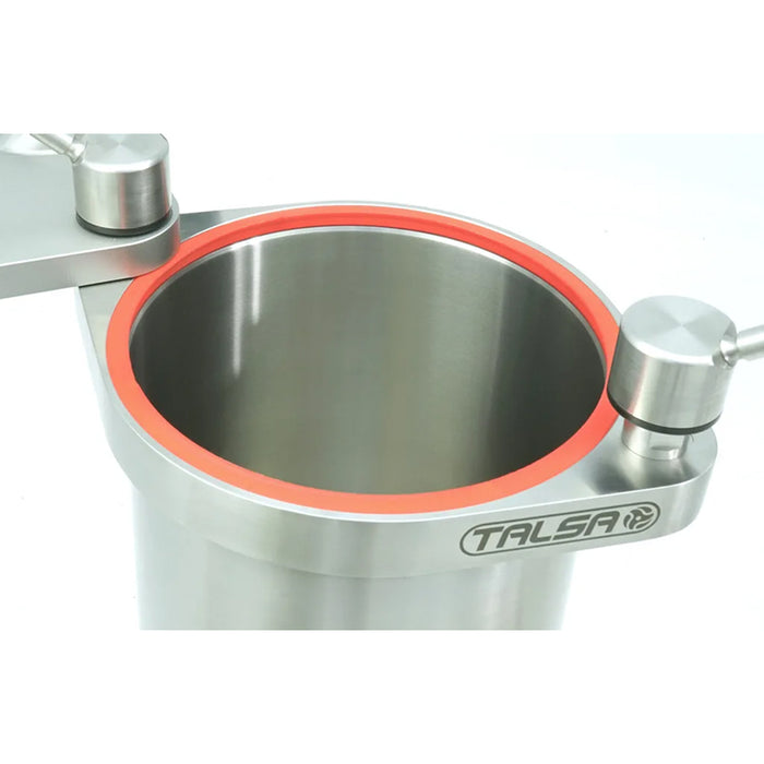 Trento 43 Kg. / 95 Lbs. Talsa Hydraulic Stainless Steel Sausage Stuffer - 208-220V/60Hz/3Ph - 46103
