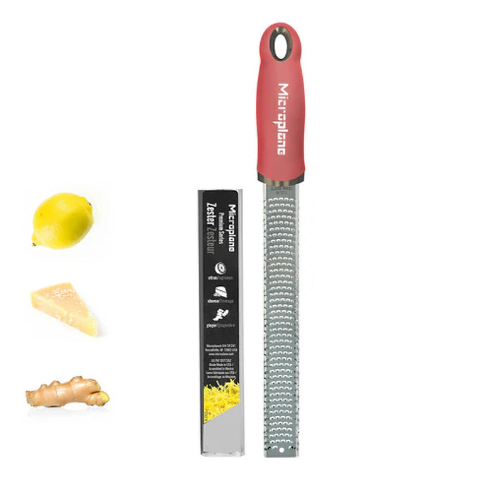 Microplane 46123 8" Premium Classic Citrus Zester - Lipstick Pink