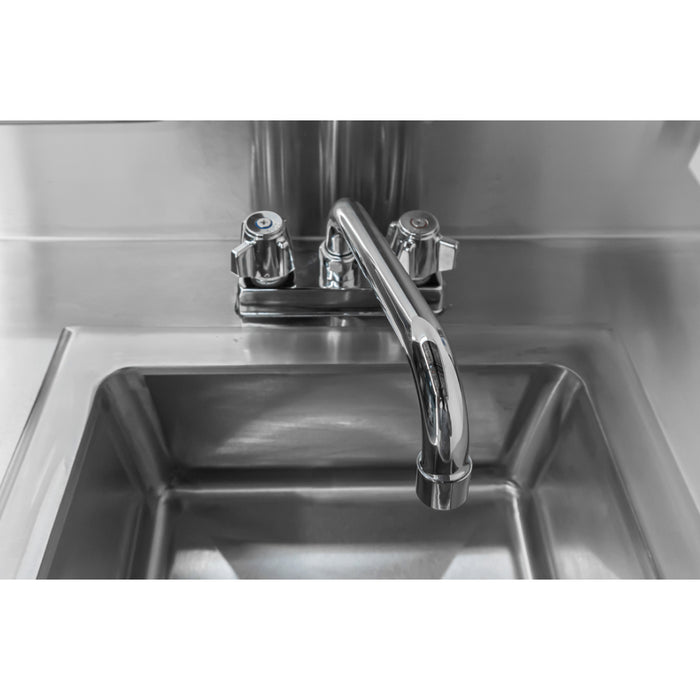Nella 34" x 25" Portable Hand Sink with Backsplash, Water Heater Tank & Pump - 46788