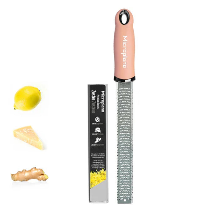Microplane 46923 8" Premium Classic Citrus Zester - Dusty Rose