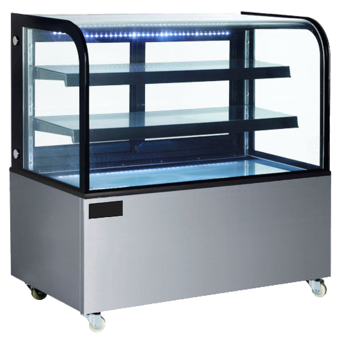Nella 60″ Refrigerated Floor Display Case with Curved Edge – 47105