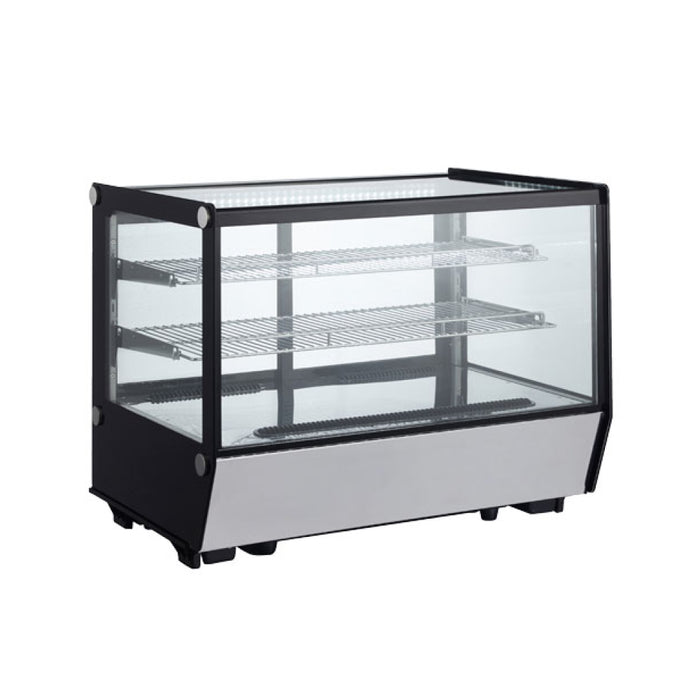 Nella 35" Square Glass Countertop Refrigerated Showcase - 5.65 cu. ft