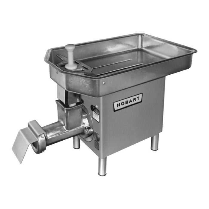 Hobart 4732-86 #32 Heavy Duty Meat Grinder with Feed Pan - 200V / 3 Ph