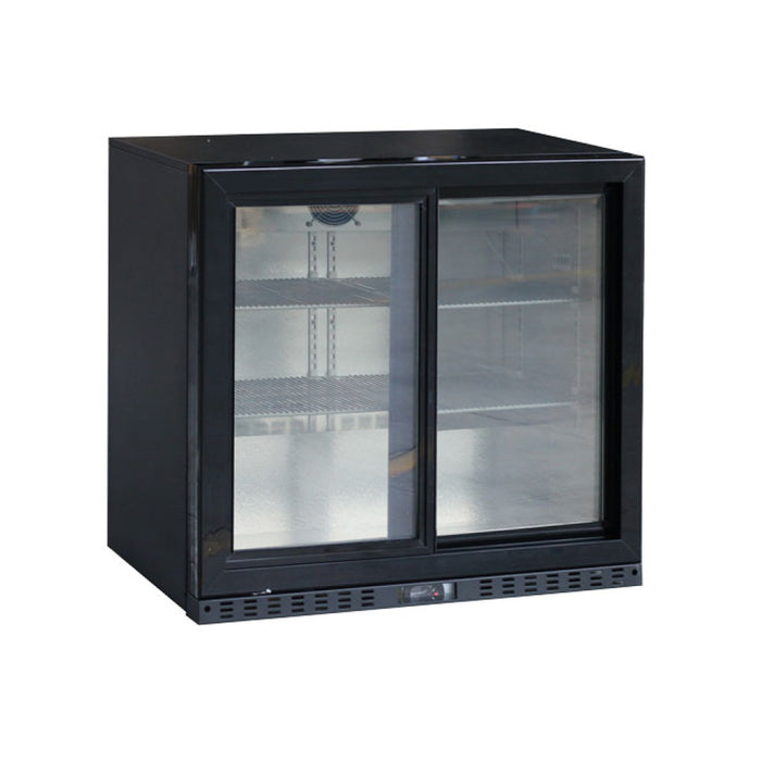 Nella 35" Sliding Glass 2-Door Back Bar Cooler - 47587