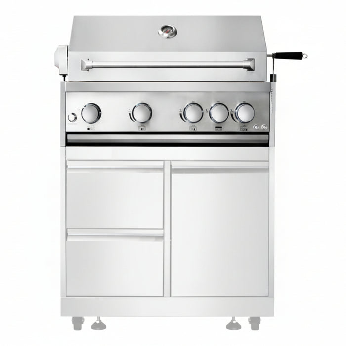 Nella 30" Liquid Propane Outdoor BBQ Grill with 5 Burners and Rotisserie Kit - 47876