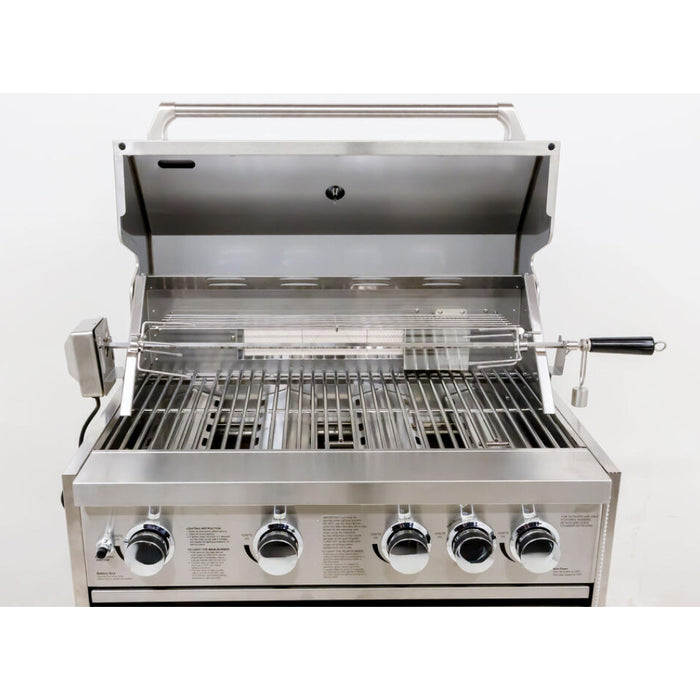 Nella 30" Liquid Propane Outdoor BBQ Grill with 5 Burners and Rotisserie Kit - 47876