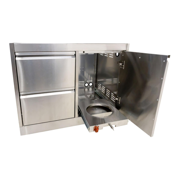 Nella 32" Stainless Steel Stand with 2 Drawers and Gas Tank Cabinet for 47876 -  47877