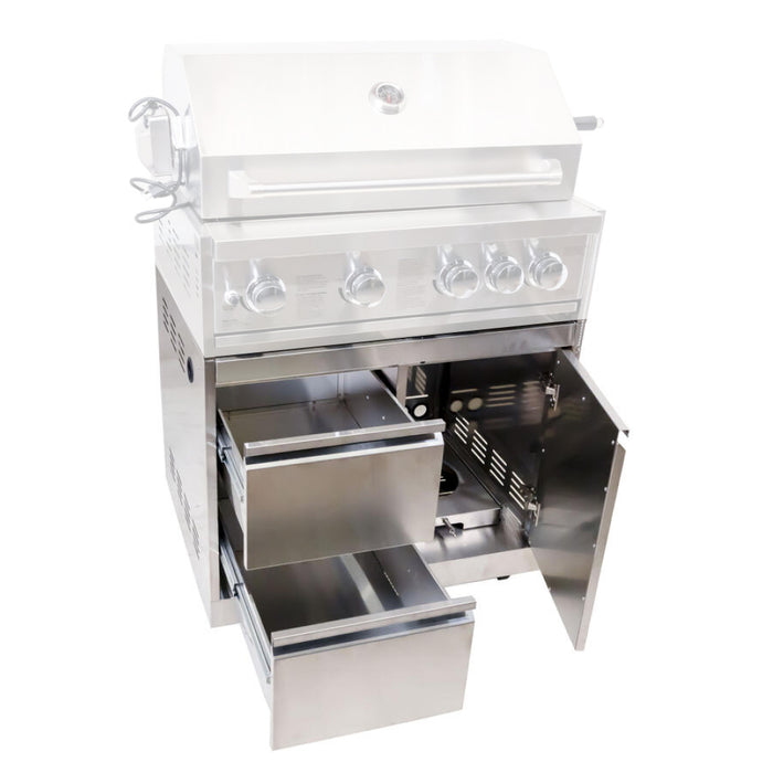 Nella 32" Stainless Steel Stand with 2 Drawers and Gas Tank Cabinet for 47876 -  47877