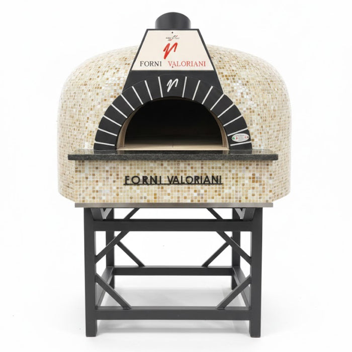 Trento Valoriani Customizable Igloo 120 White Wood & Gas Fired Pizza Oven - 48130