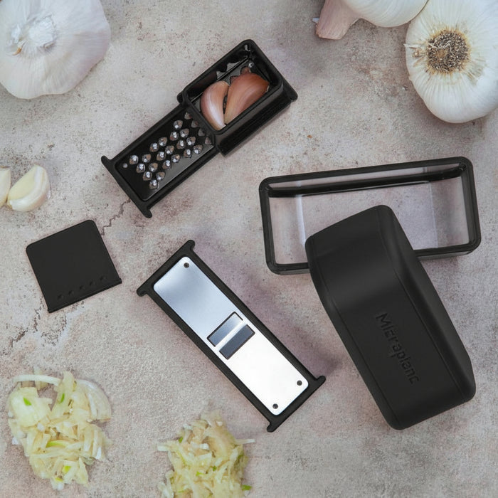 Microplane 48048 Black Garlic Slicer Mincer Set