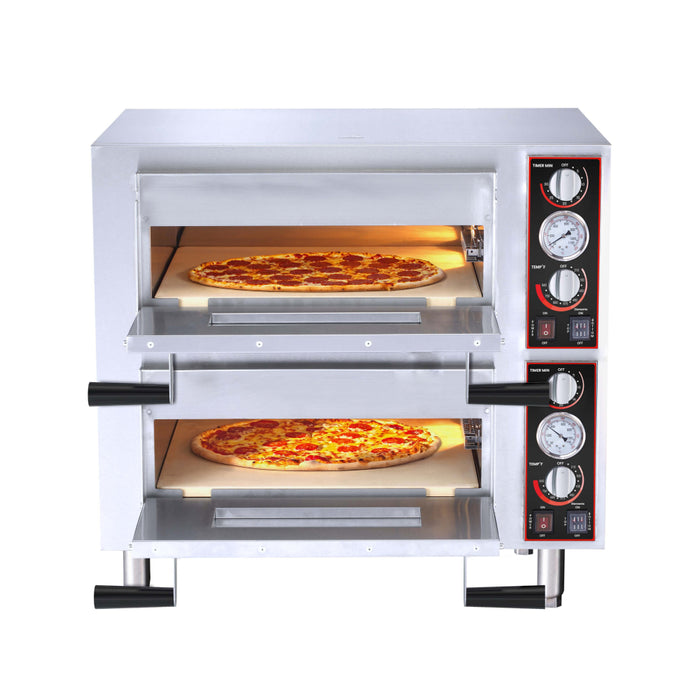 Nella 28" Double Chamber Countertop Pizza Oven - 240V, 3200W - 48368
