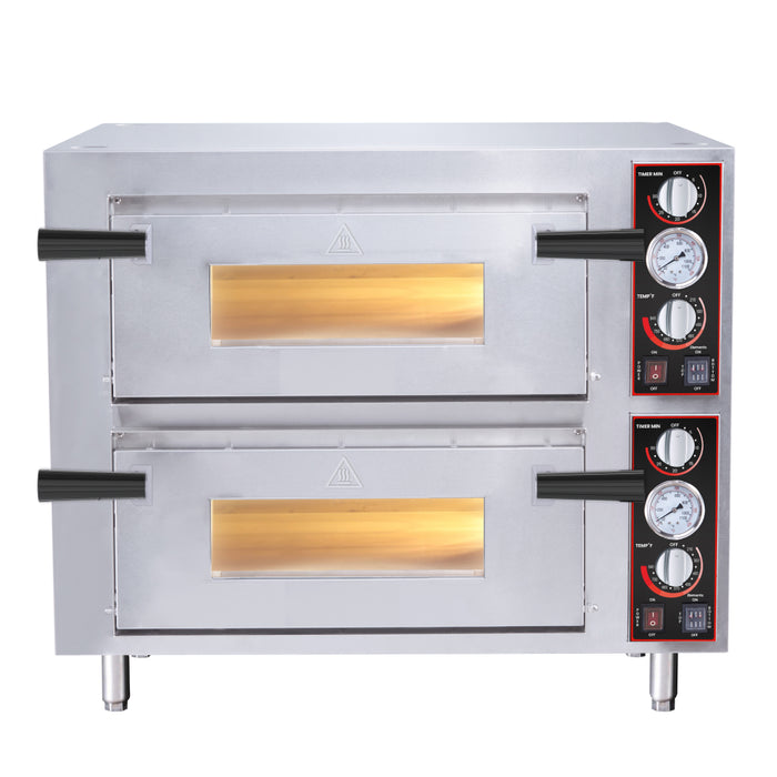 Nella 28" Double Chamber Countertop Pizza Oven - 240V, 3200W - 48368