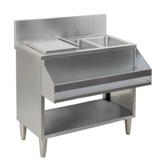 Nella 36" Cocktail Sink with Back Splash and Sliding Cover - 48618