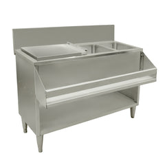 Nella 60" Cocktail Sink with Back Splash and Sliding Cover - 48619