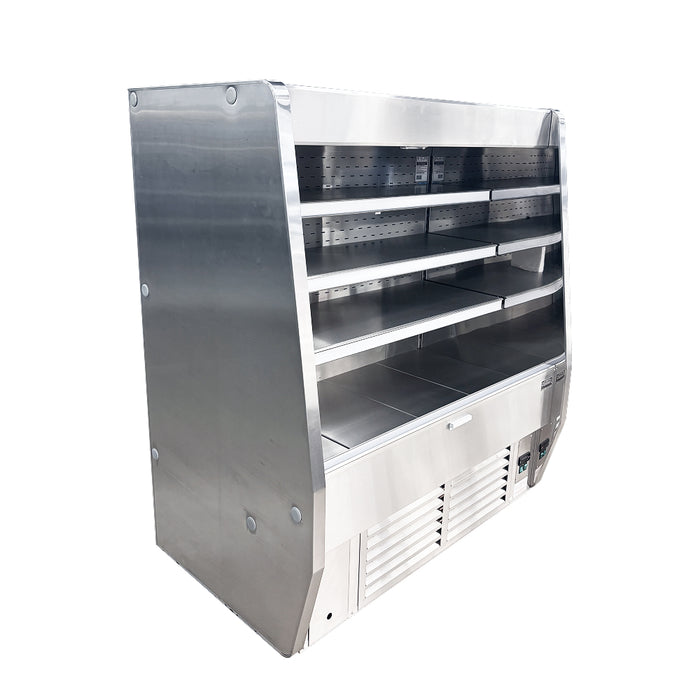 Igloo 51.5" Stainless Steel Low Profile Multi-Desk Open Merchandiser - 4OMSS4