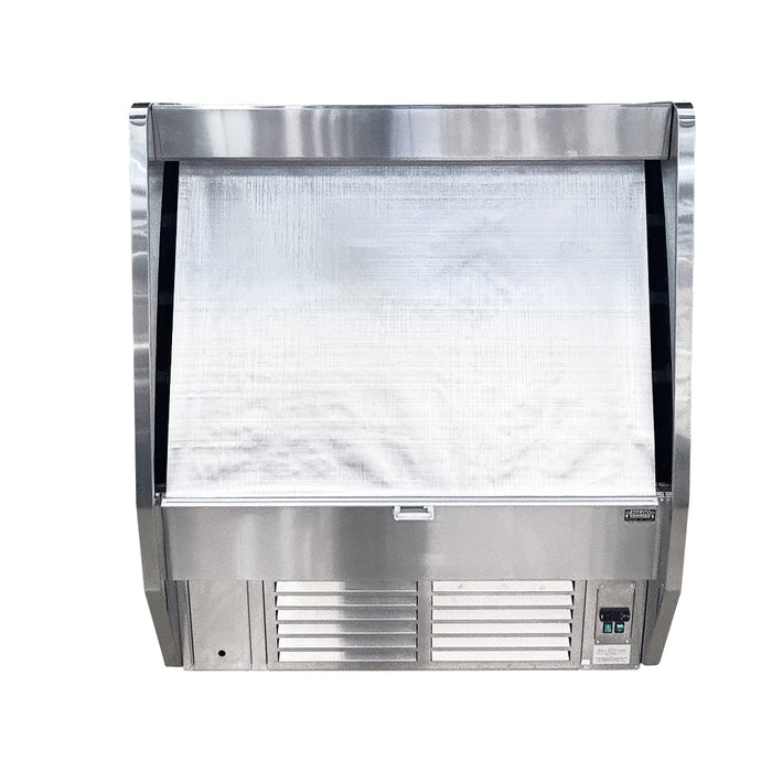 Igloo 51.5" Stainless Steel Low Profile Multi-Desk Open Merchandiser - 4OMSS4