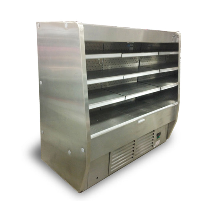Igloo 63.5" Stainless Steel Low Profile Multi-Desk Open Merchandiser - 4OMSS5