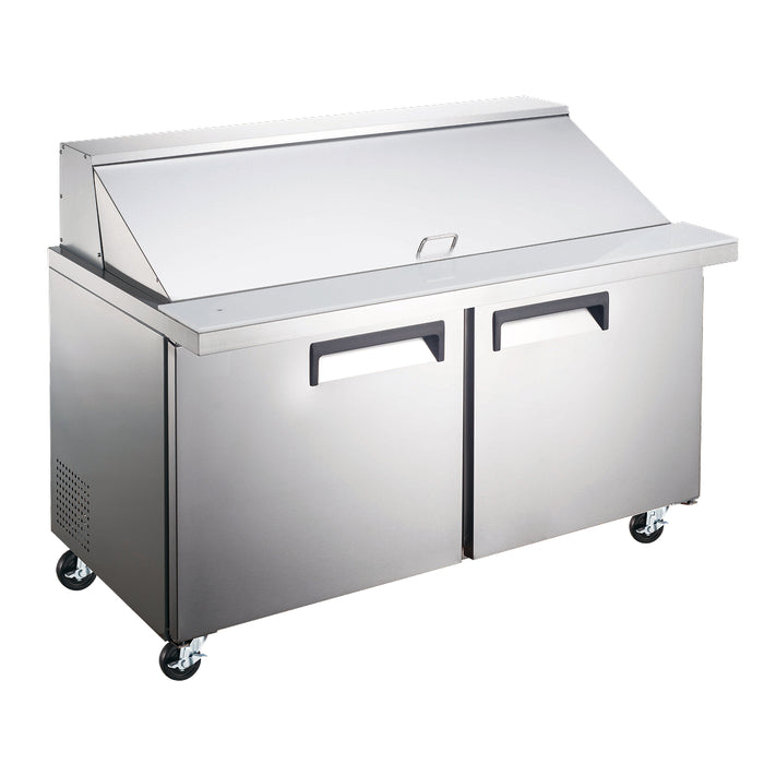 Nella 47" 2-Door Mega Top Refrigerated Prep Table - 12.6 Cu. Ft. - 50050