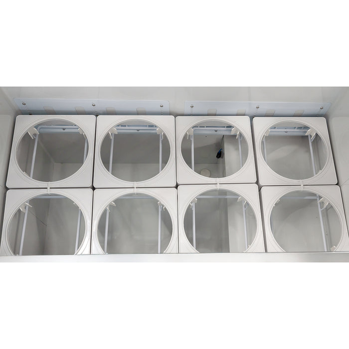 Nella 47" Ice Cream Display Cabinet with Sneeze Guard, 12 Tub Capacity - 50120