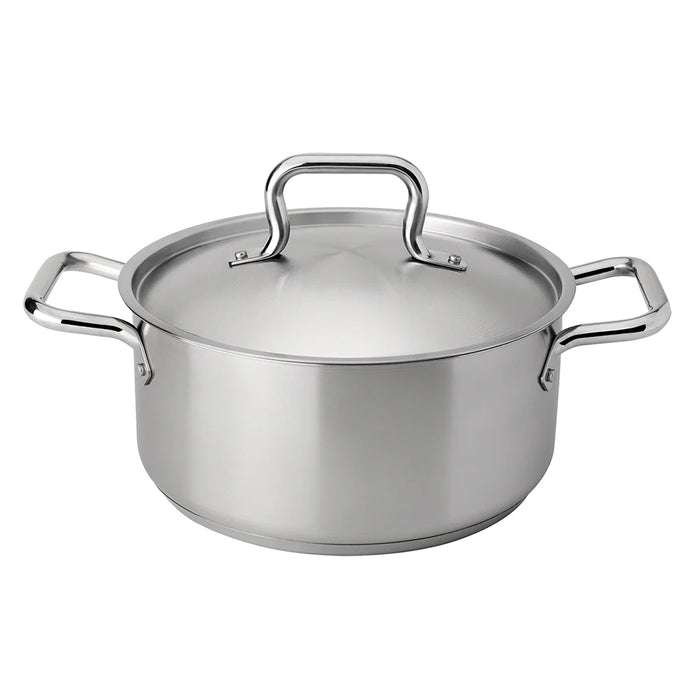 Browne 5 Qt. Elements Stainless Steel Deep Stock Pot - 5733905