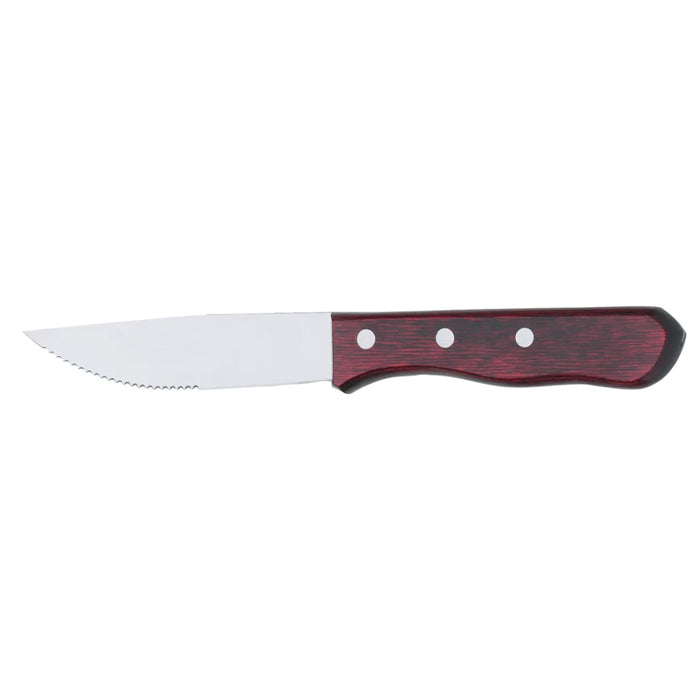 Browne 574341 10" Pointed Tip Idaho Steak Knife with Pakka Wood Handle