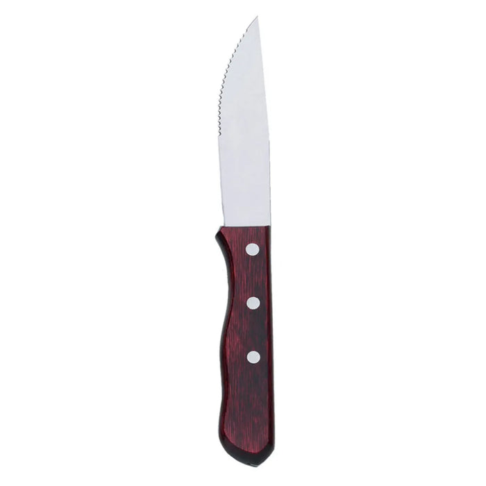 Browne 574341 10" Pointed Tip Idaho Steak Knife with Pakka Wood Handle
