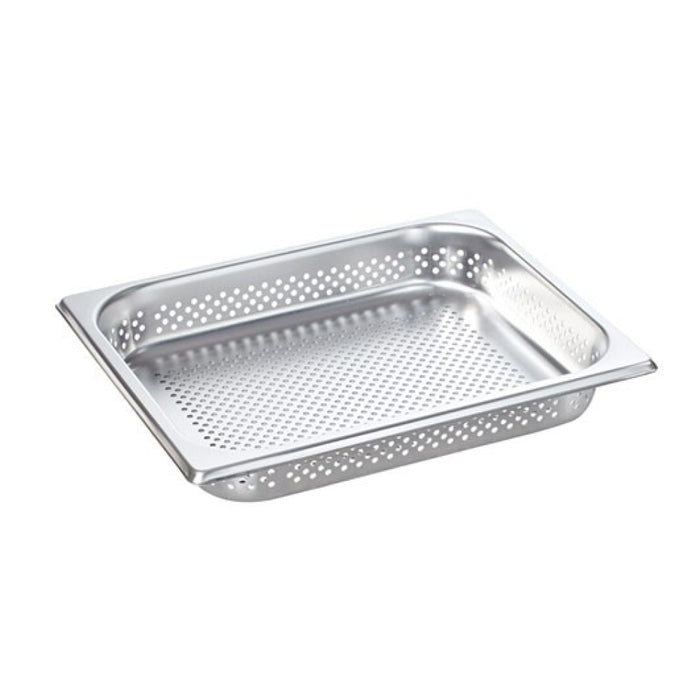 Rational 12.75" x 20.87" Perforated Stainless Steel Steam Pan With 2" Deep - 6015.1165