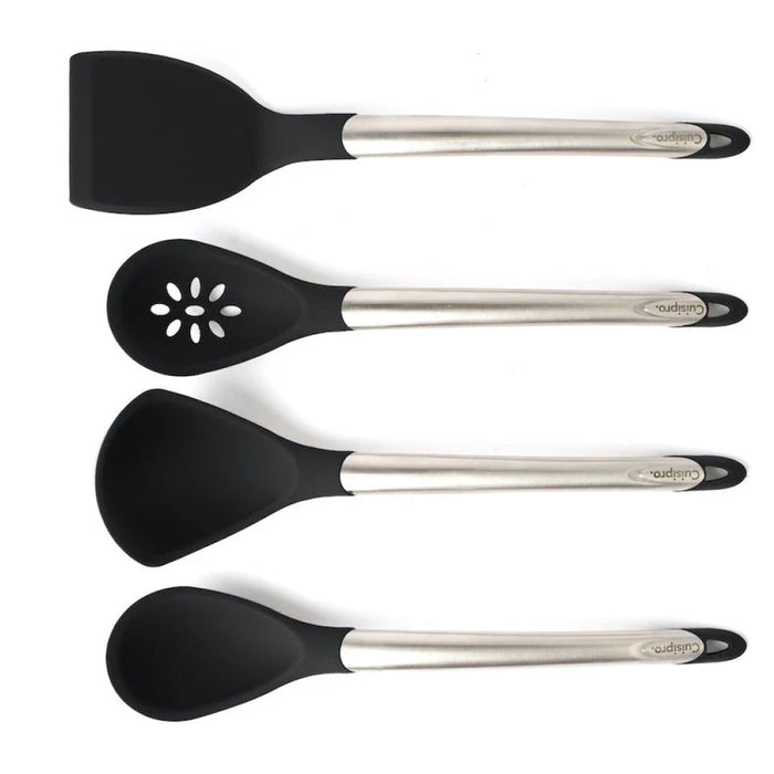 Cuisipro 12" Black Silicone Tool Set - 711250002