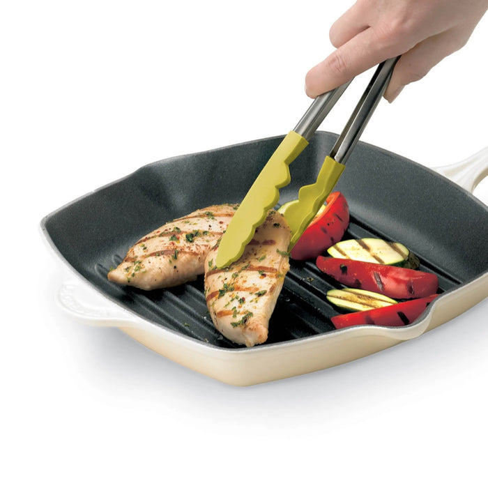 Cuisipro 12" Apple Green Silicone Locking Tongs - 74708724