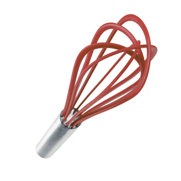 Cuisipro 74767005 10” Red Silicone Steel Egg Whisk