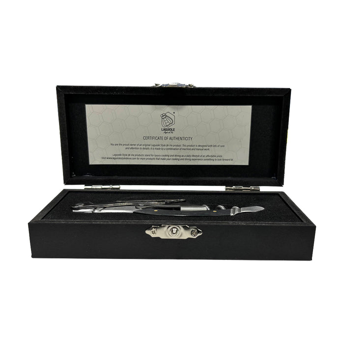 Laguiole By Andre Verdier Black Ebony Wood Hard Steel Corkscrew