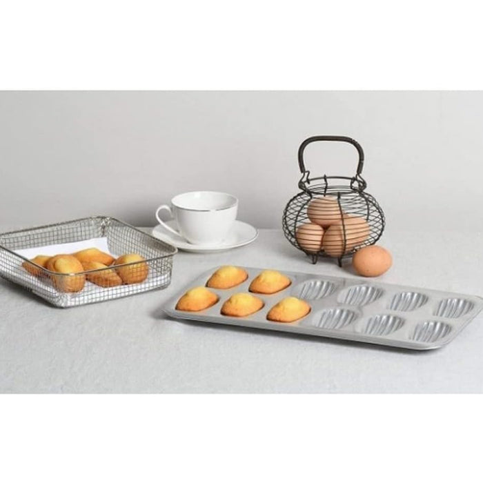 Browne 12-Cup Heavy Tinned Steel Madeleine Sheets - 80164710