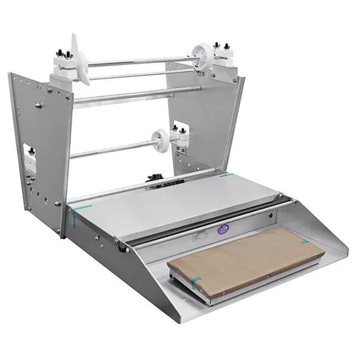 Heat Seal 825A Double 18" Roll Film Axle Mounted Countertop Wrapping Machine