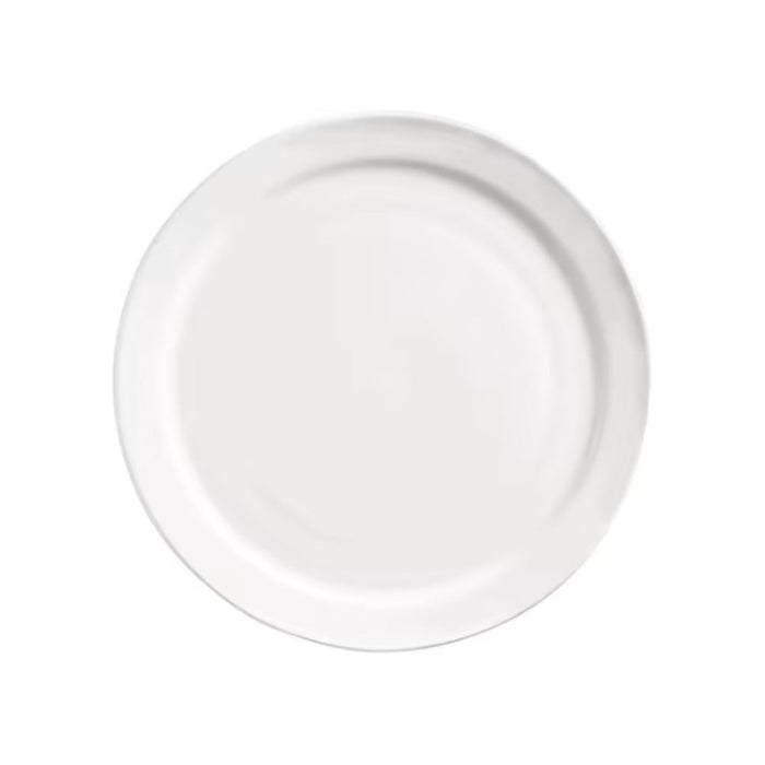 Libbey Porcelana 10.4" Round White Narrow Rim Porcelain Plate - 24/Case - 840-440N-15