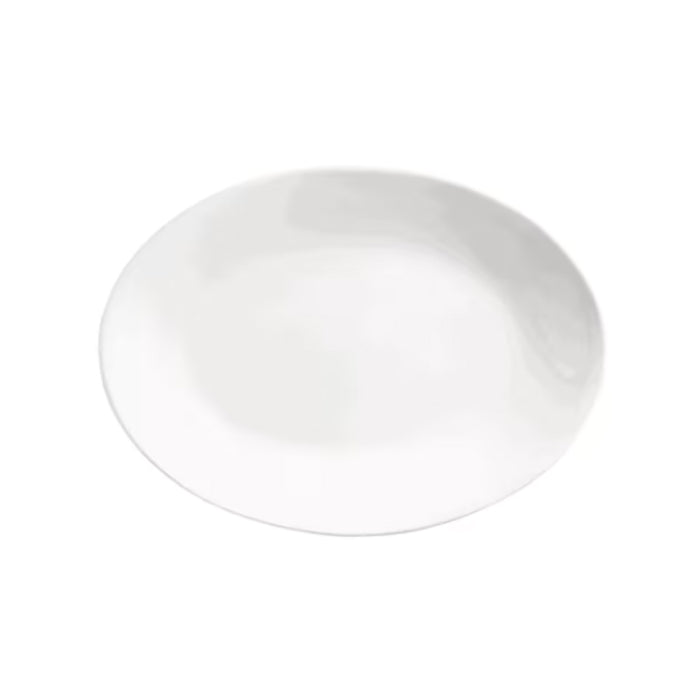 Libbey Porcelana 15.25" x 11.25" Rolled Edge Oval Coupe Platter - 6/Case - 840-540R-15