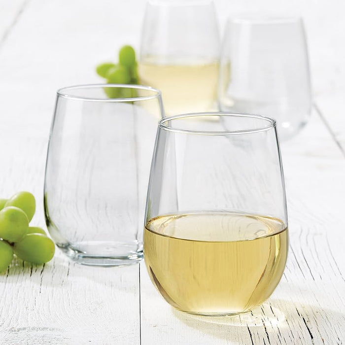 Libbey 221 17 Oz. Stemless White Wine Glass - 12/Case