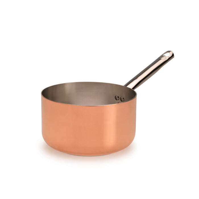 Pentole Agnelli ALCU105PI24 9.4" Brass Copper Saucepan with Handle